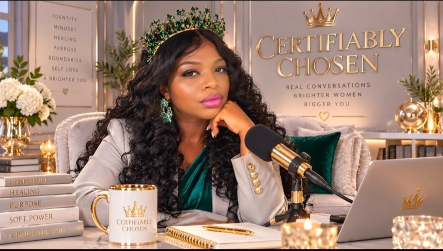 Our established presenter in the Certifiably Chosen podcast studio